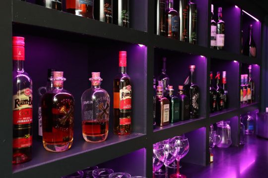 Wide selection of spirits on offer